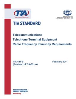 TIA ANSI/TIA-631-B