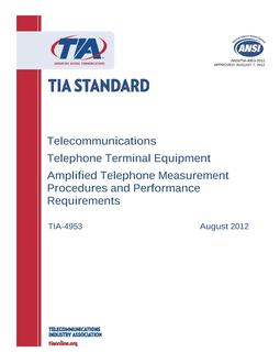 TIA ANSI/TIA-4953