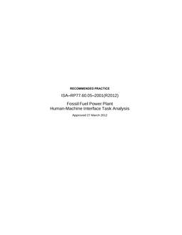ISA RP77.60.05
