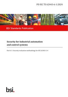 BS PD IEC TS 62443-6-1:2024