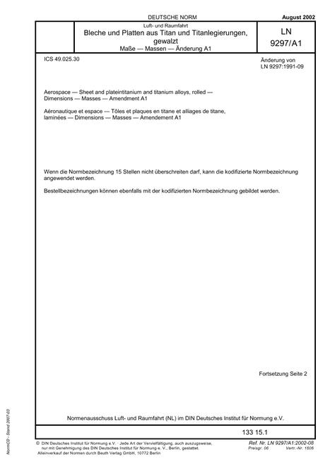 DIN LN 9297/A1