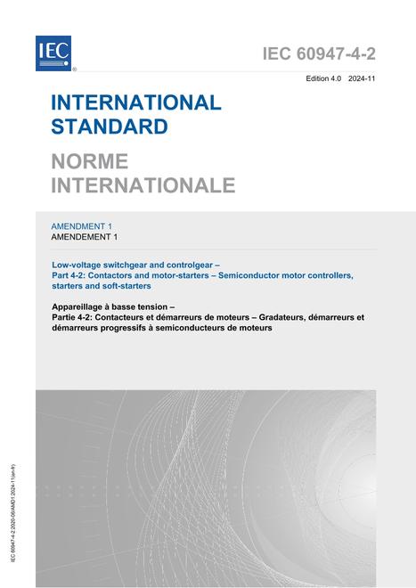 IEC 60947-4-2 Amd.1 Ed. 4.0 b:2024