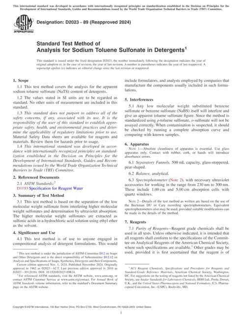 ASTM D2023-89(2024)
