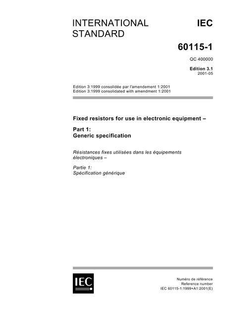 IEC 60115-1 Ed. 3.1 en:2001